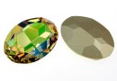 Swarovski, rivoli cabochon luminous green, 30mm - x1