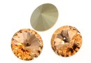 Swarovski, rivoli, light peach, 14mm - x1