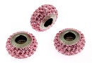 Swarovski, becharmed pave light rose-rose, 13.5mm - x1