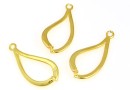 Pendant bail, gold-plated 925 silver, 25x12mm - x1