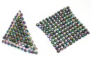Swarovski Crystal mesh, scarabaeus, 3.2x3.2cm - x1