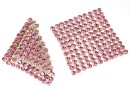 Swarovski Crystal mesh, light rose, 3.2x3.2cm - x1