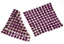Swarovski Crystal mesh, amethyst, 3.2x3.2cm - x1