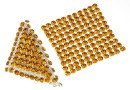 Swarovski Crystal mesh, topaz, 3.2x3.2cm - x1