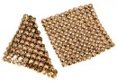 Swarovski Crystal mesh, rose gold, 3.2x3.2cm - x1
