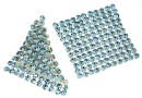 Swarovski Crystal mesh, aquamarine, 3.2x3.2cm - x1