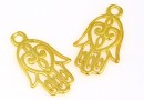 Pandantiv Mana lui Fatima, argint 925 placat cu aur, 20mm - x1