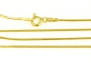 Chain, circular, gold-plated 925 silver, 50cm - x1