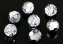 Swarovski, margele rotund fatetat, comet argent light, 4mm - x10