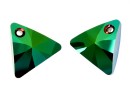 Swarovski, pandantiv triunghi, scarabaeus green, 16mm - x1