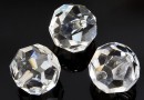 Swarovski, margele cu un orificiu, rotund fatetat, crystal, 18mm - x1