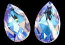 Swarovski, pand. picatura, rosaline blue aurore boreale, 28mm - x1