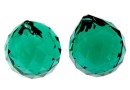 Swarovski, pandantiv sfera fatetata, emerald, 20mm - x1