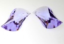 Swarovski, pandantiv wave leaf, violet, 30mm - x1