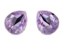 Swarovski, fancy picatura, violet, 8x6mm - x2