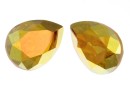 Swarovski drop fancy, metallic sunshine, 8x6mm - x2