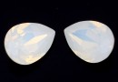 Swarovski, fancy picatura, white opal, 14x10mm - x1