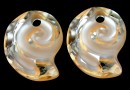 Swarovski, sea snail pendant, golden shadow, 14mm - x1