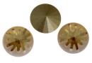 Swarovski, fancy rivoli Sea urchin, golden shadow, 10mm - x1