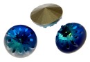 Swarovski, fancy rivoli Sea urchin, bermuda blue, 10mm - x1