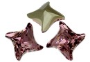 Swarovski, twister fancy rivoli, antique pink, 17mm - x1