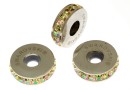 Swarovski, becharmed rondelle luminous green, 13mm - x1