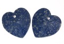 Swarovski, pandantiv inima, marbled blue, 14mm - x2