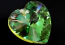 Swarovski, pandantiv inima, luminous green, 28mm - x1