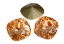 Swarovski, fancy square, light peach, 10mm - x1