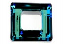 Swarovski, pandantiv square ring, bermuda blue, 20mm - x1