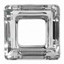 Swarovski, pandantiv square ring, crystal, 20mm - x1