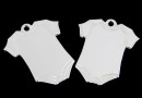 Pandantiv pentru gravat argint 925, body bebe, 18mm  - x1