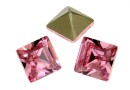 Swarovski, fancy chaton Square, rose, 2mm - x20