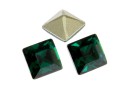 Swarovski, fancy chaton square, emerald, 2mm - x20