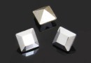 Swarovski, fancy chaton square, comet argent light, 3mm - x10