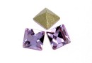Swarovski, fancy chaton Square, violet, 3mm - x10