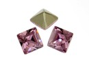 Swarovski, fancy chaton square, light amethyst, 3mm - x10