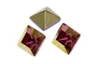 Swarovski, fancy chaton square, lilac shadow, 3mm - x10