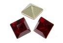 Swarovski, fancy chaton square, siam, 3mm - x10