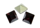 Swarovski, fancy chaton Square, burgundy, 3mm - x10