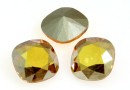 Swarovski, fancy square, metallic sunshine, 12mm - x1