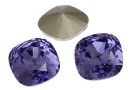 Swarovski, fancy square, tanzanite, 12mm - x1