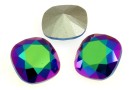 Swarovski, fancy square, scarabaeus green, 12mm - x1