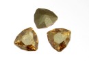 Swarovski, fancy rivoli Trilliant, golden shadow, 12mm - x1