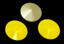 Swarovski, rivoli, yellow opal, 8mm - x2