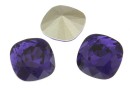 Swarovski, fancy square, purple velvet, 10mm - x1