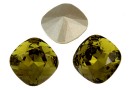 Swarovski, fancy square, khaki, 12mm - x1