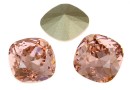 Swarovski, fancy square, vintage rose, 12mm - x1