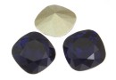 Swarovski, fancy square, dark indigo, 12mm - x1