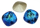 Swarovski, fancy square, bermuda blue, 12mm - x1